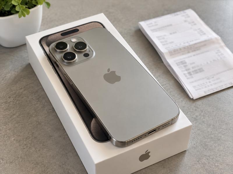 iPhone 15 Pro 256GB, natúr titán