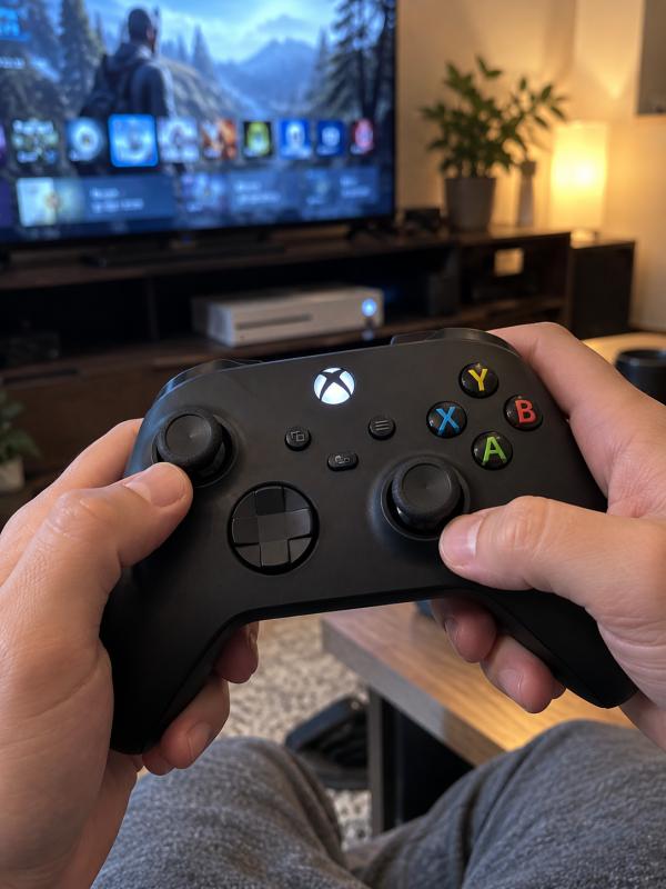 Xbox vezeték nélküli kontroller, carbon fekete