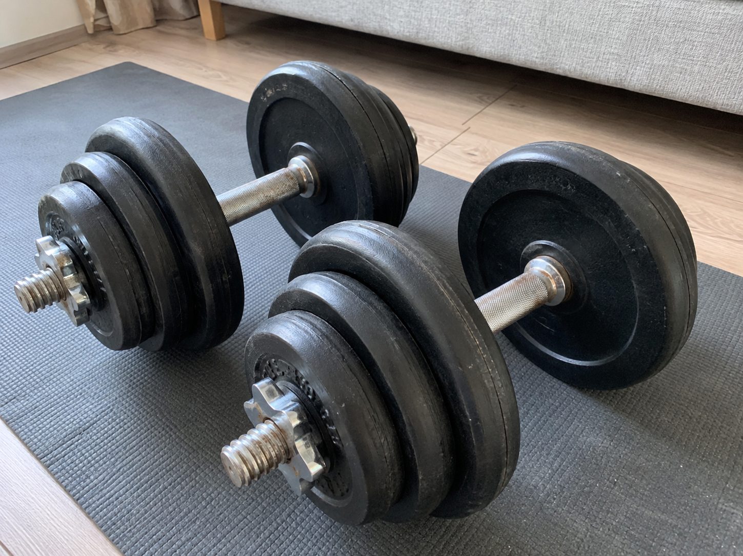 Állítható kézisúlyzó szett 2x20 kg