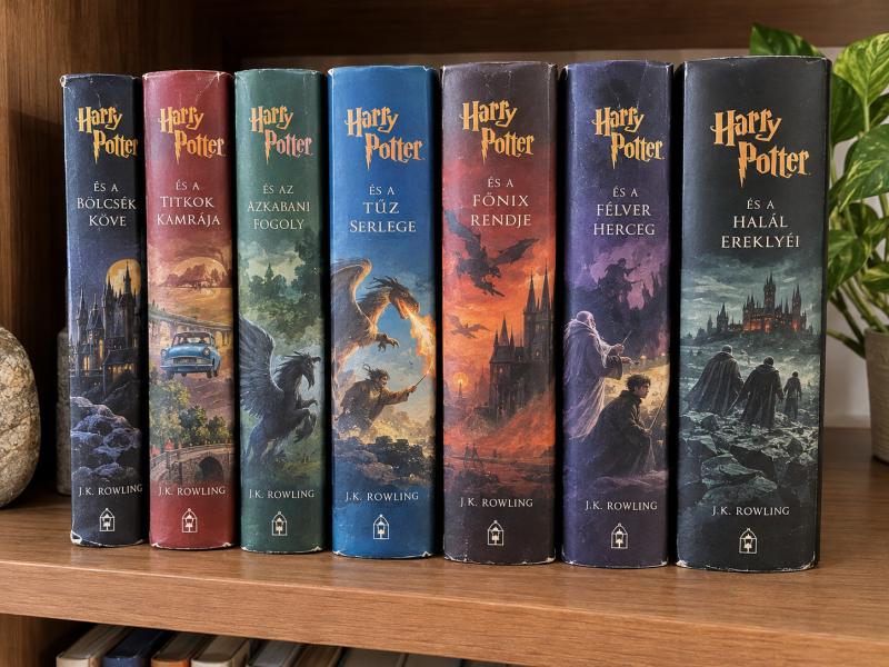 Harry Potter könyvsorozat, magyar, 7 kötet